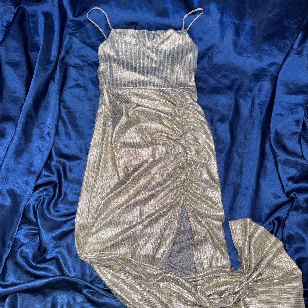 Xtraordinary Silver and Cream Dress